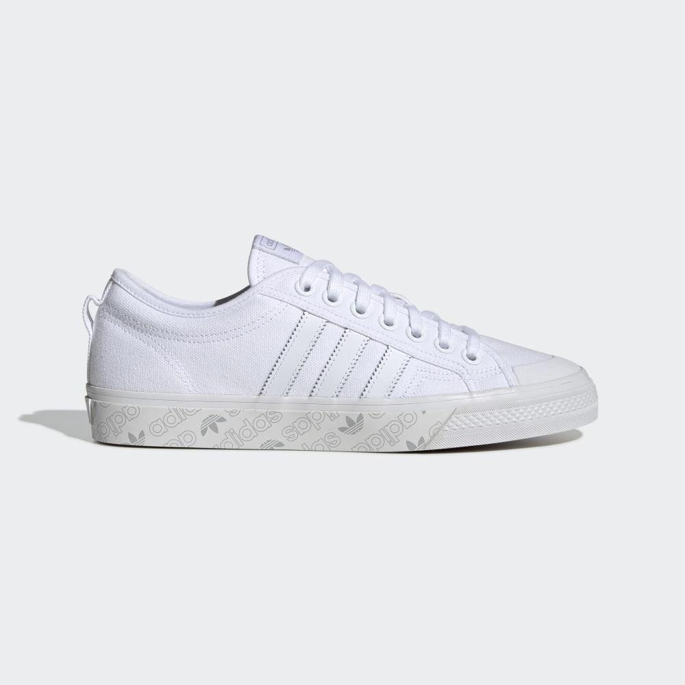 Adidas Men's Nizza Originals Shoes White/Grey Ireland EE5602